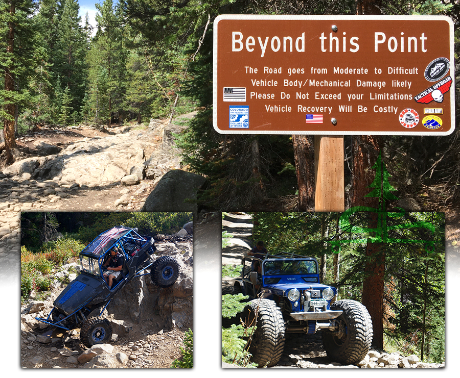 rock crawlers on holy cross city jeep road