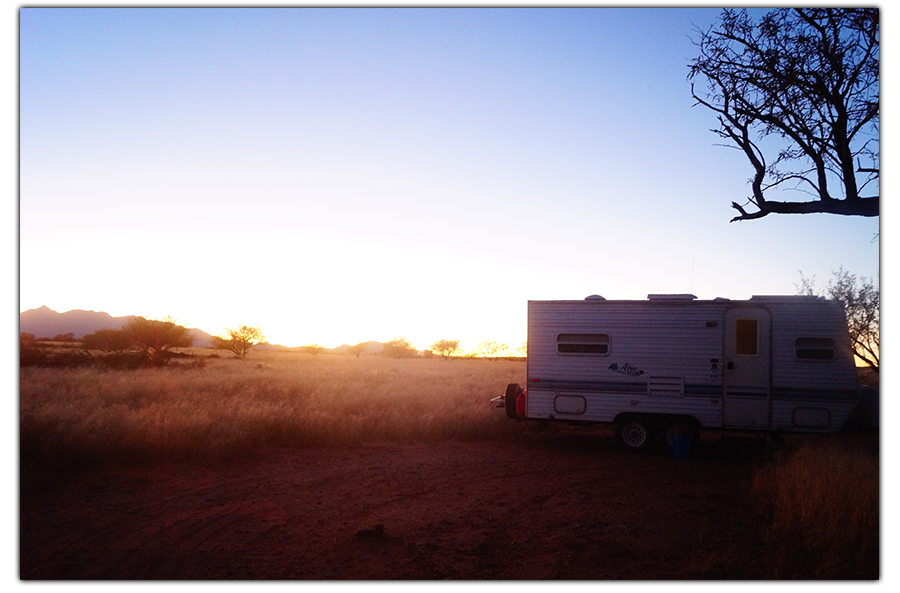 beautiful landscape while camping at las cienegas nca