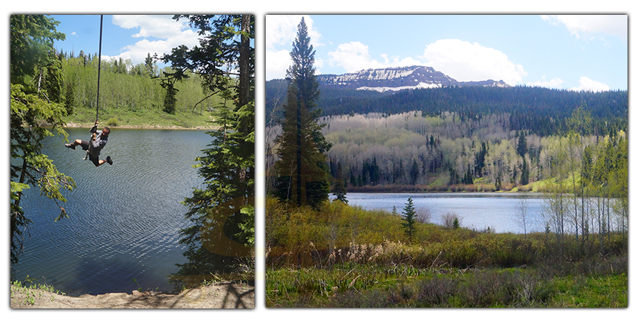 chapman reservoir in the flat tops