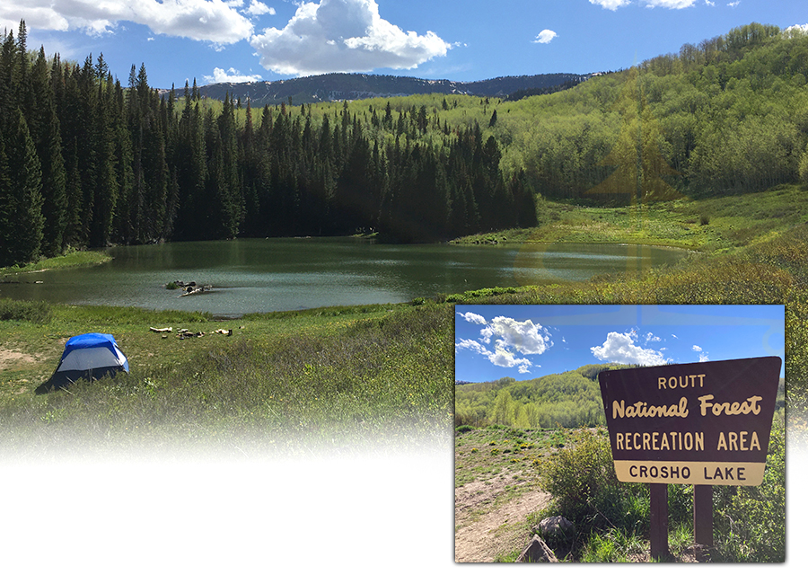 crosho lake in routt national forest