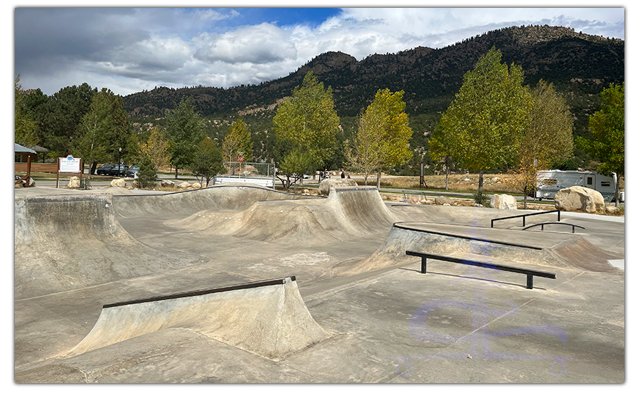 view of the buena vista skatepark layout