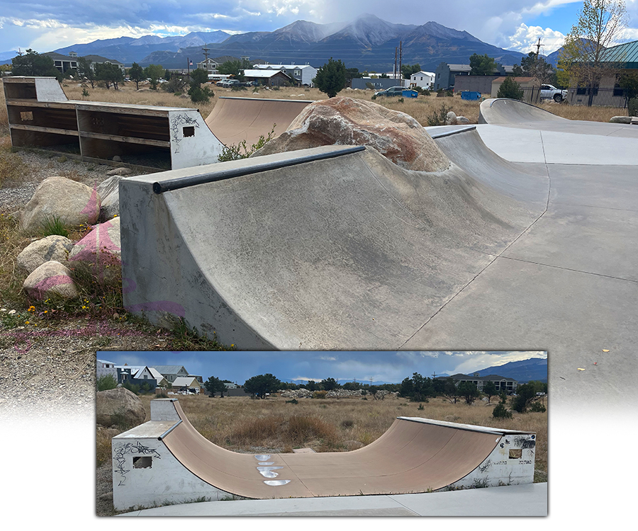 half pipe at the buena vista skatepark