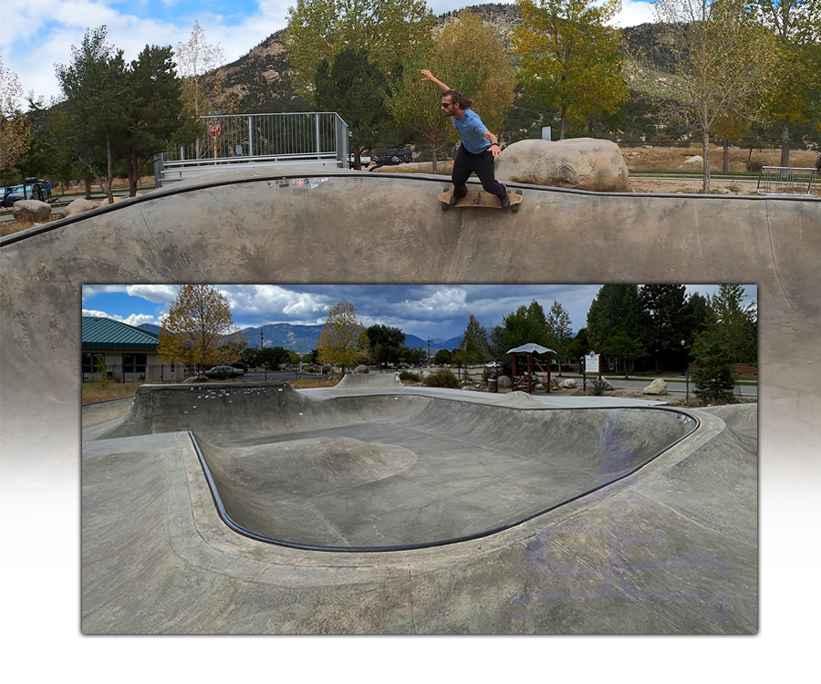 flowy bowl at the skatepark in buena vista