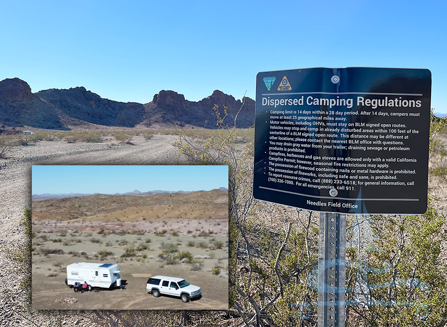 dispersed camping near needles rules and regulations