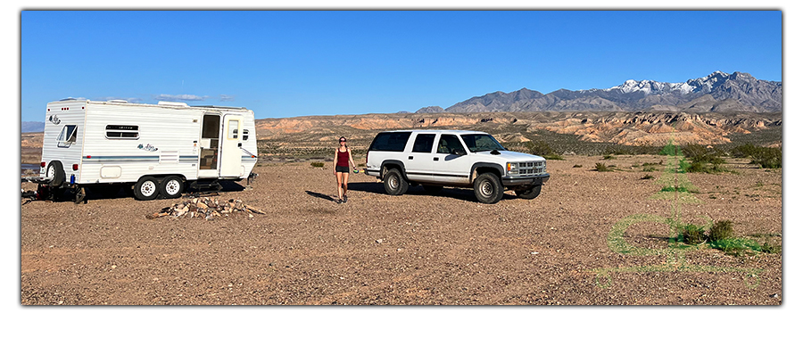 dispersed camping at gold butte national monument in nevada