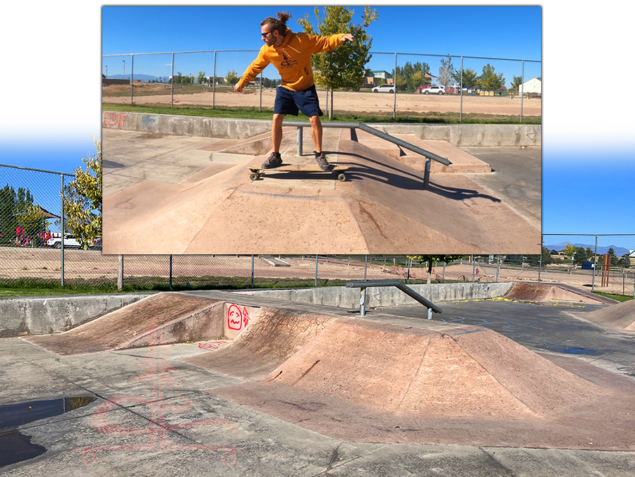 street features at pueblo west skatepark