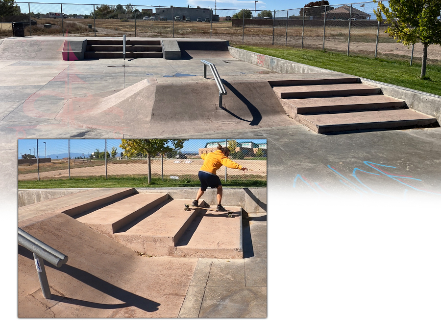 stair sets at the civic center skatepark in pueblo west