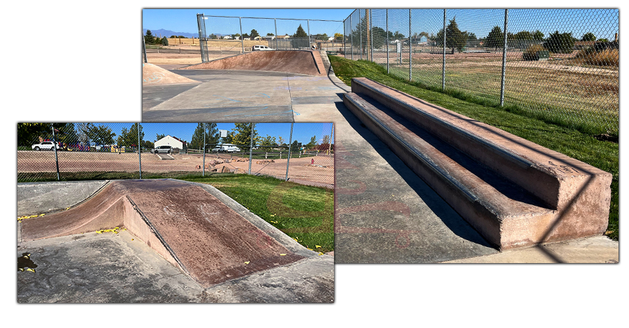 ledges and boxes at the pueblo west skatepark