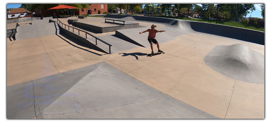 longboarding the pueblo skatepark