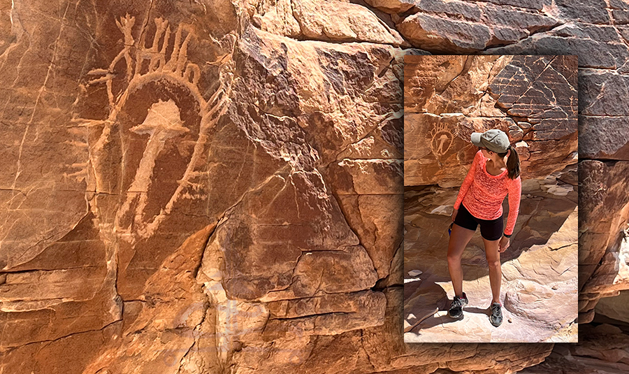 discovering petroglyphs in gold butte national monument