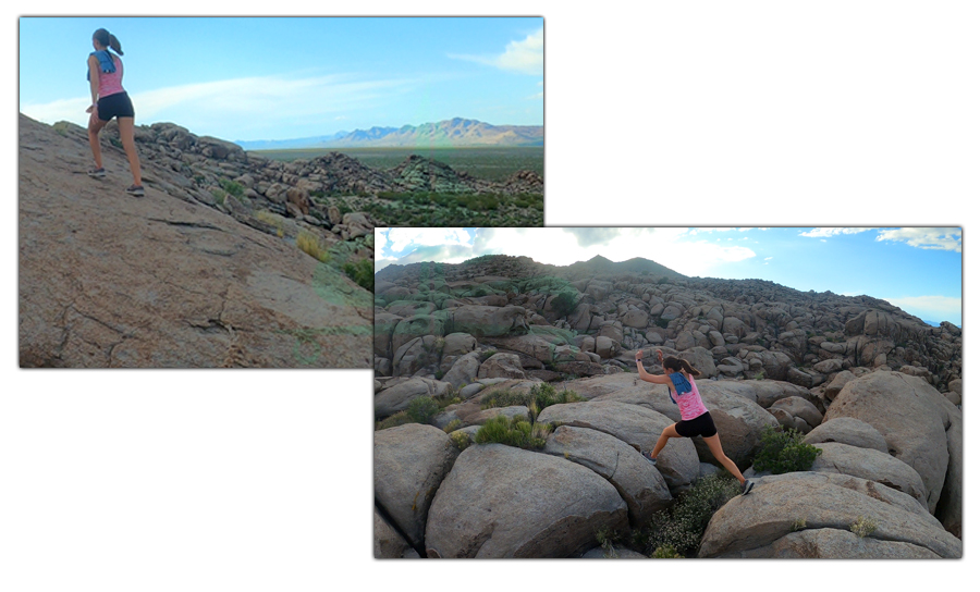 rock scrambling near alamo