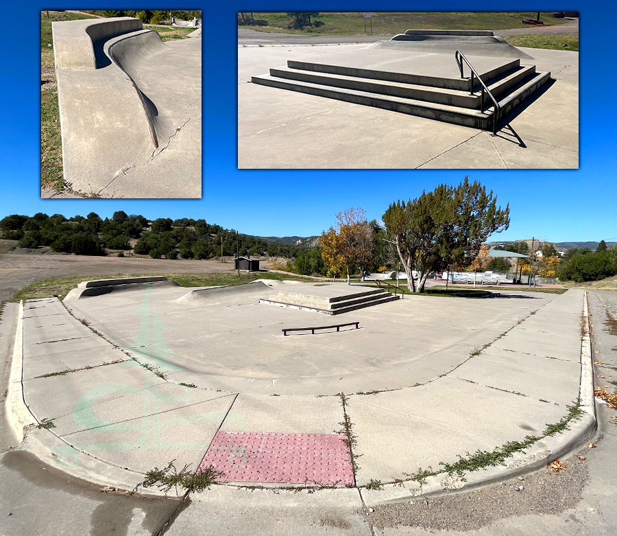 street section of the trinidad skatepark