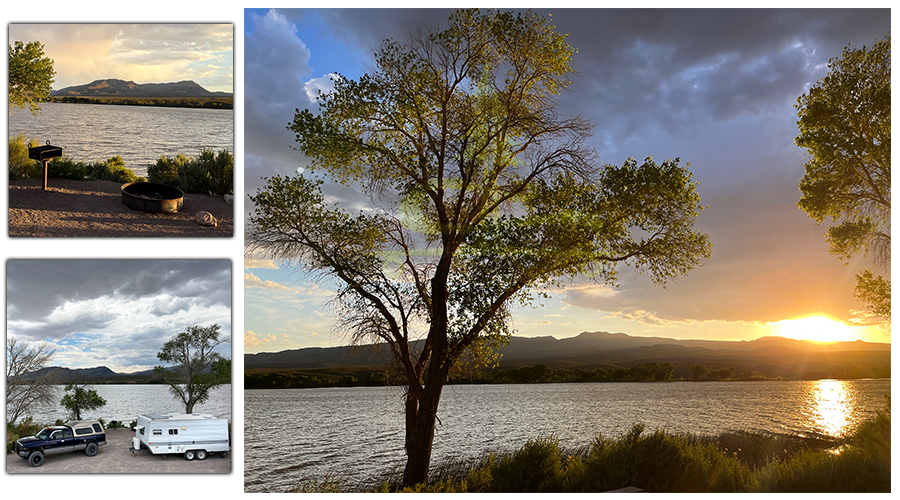 camping at upper pahranagat lake 