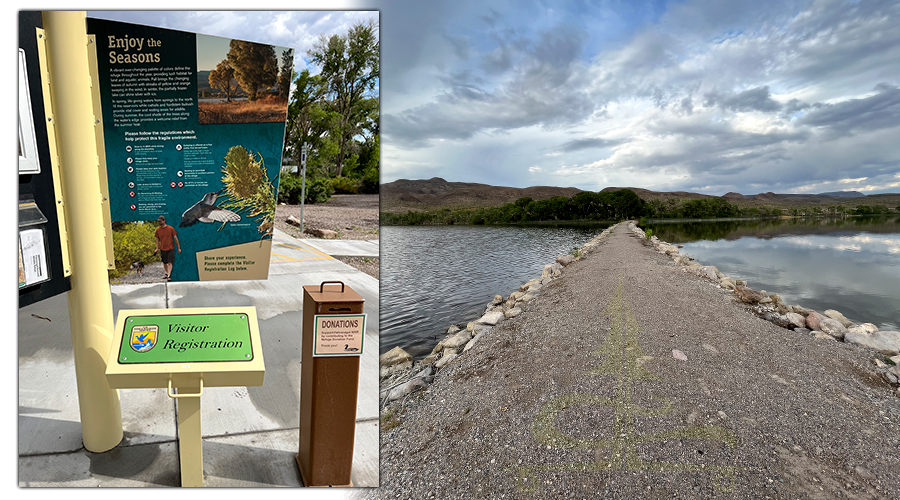 info signs and visitor registration