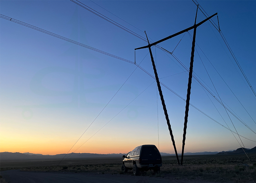 open desert landscape at sunset