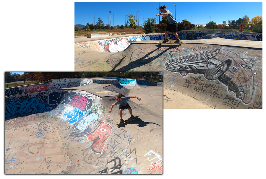 fun transition at the santa fe skatepark