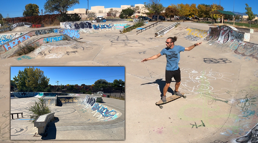 longboarding martha f. ramirez skatepark in santa fe