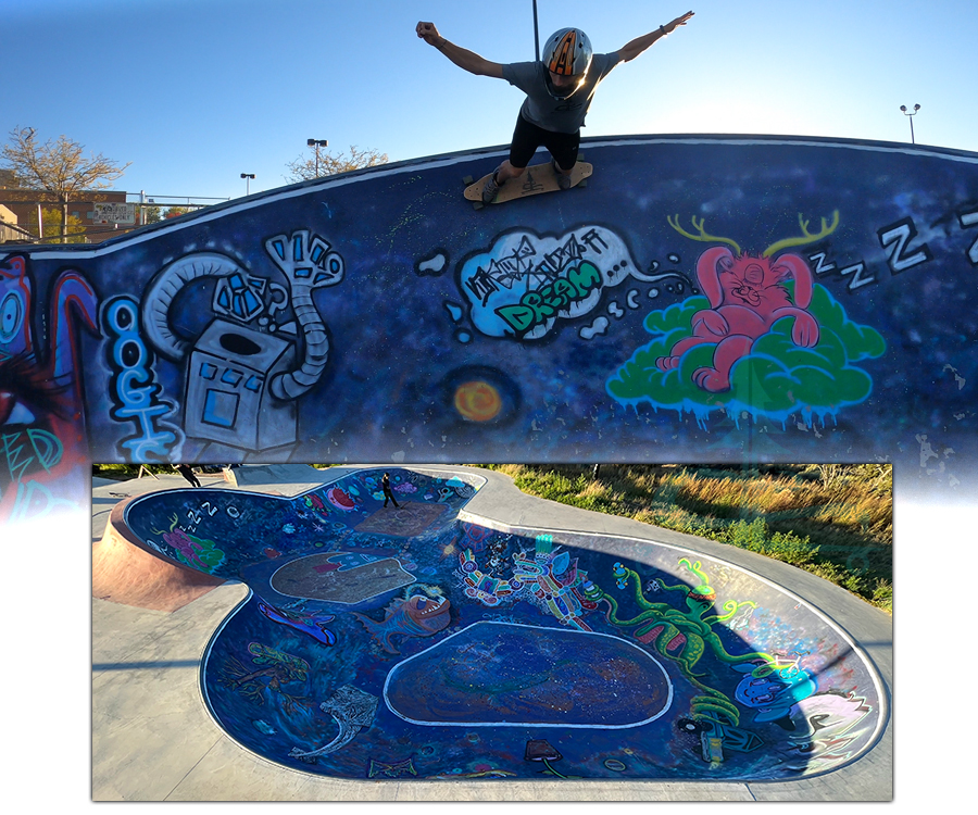 longboarding the bowl at the genoveva chavez skatepark