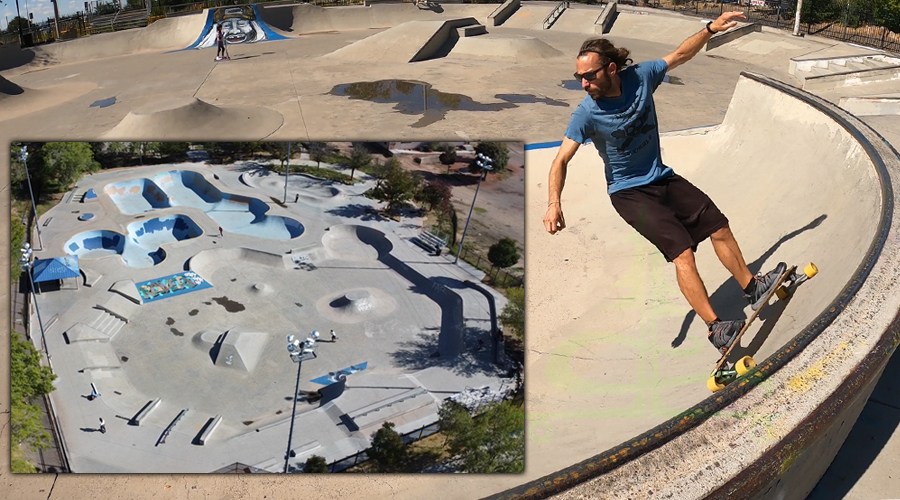 longboarding los altos skatepark in albuquerque