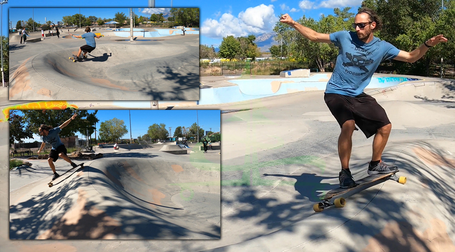 longboarding smooth transitions at the albuquerque skatepark